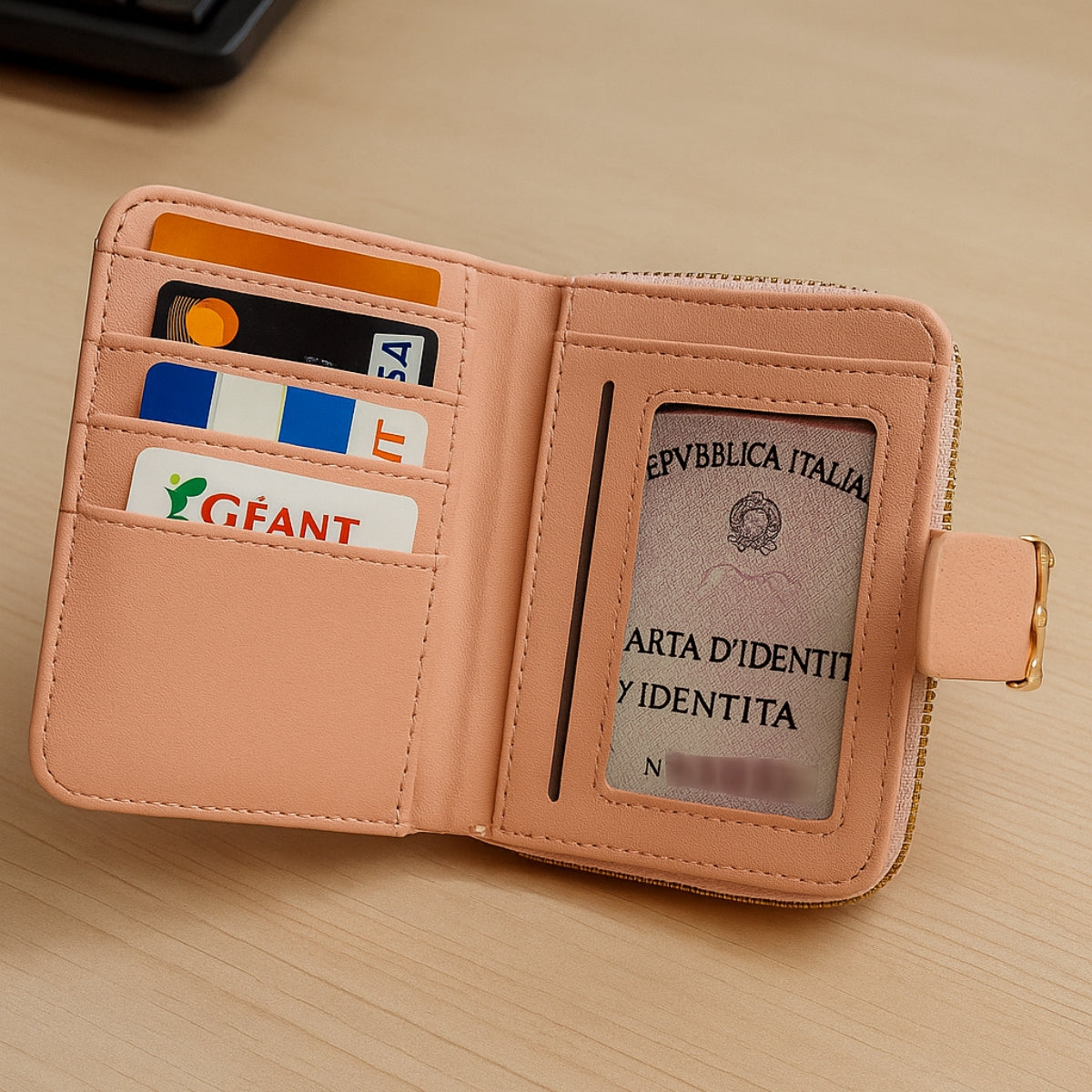 Carteira Feminina Pequena Compacta Elegante Funcional