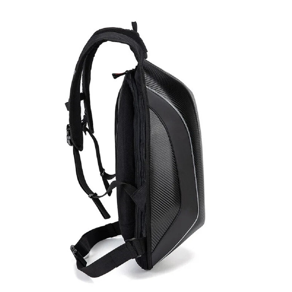 Mochila Porta Capacete Moto Impermeável AntiFurto Reflexivo Verde