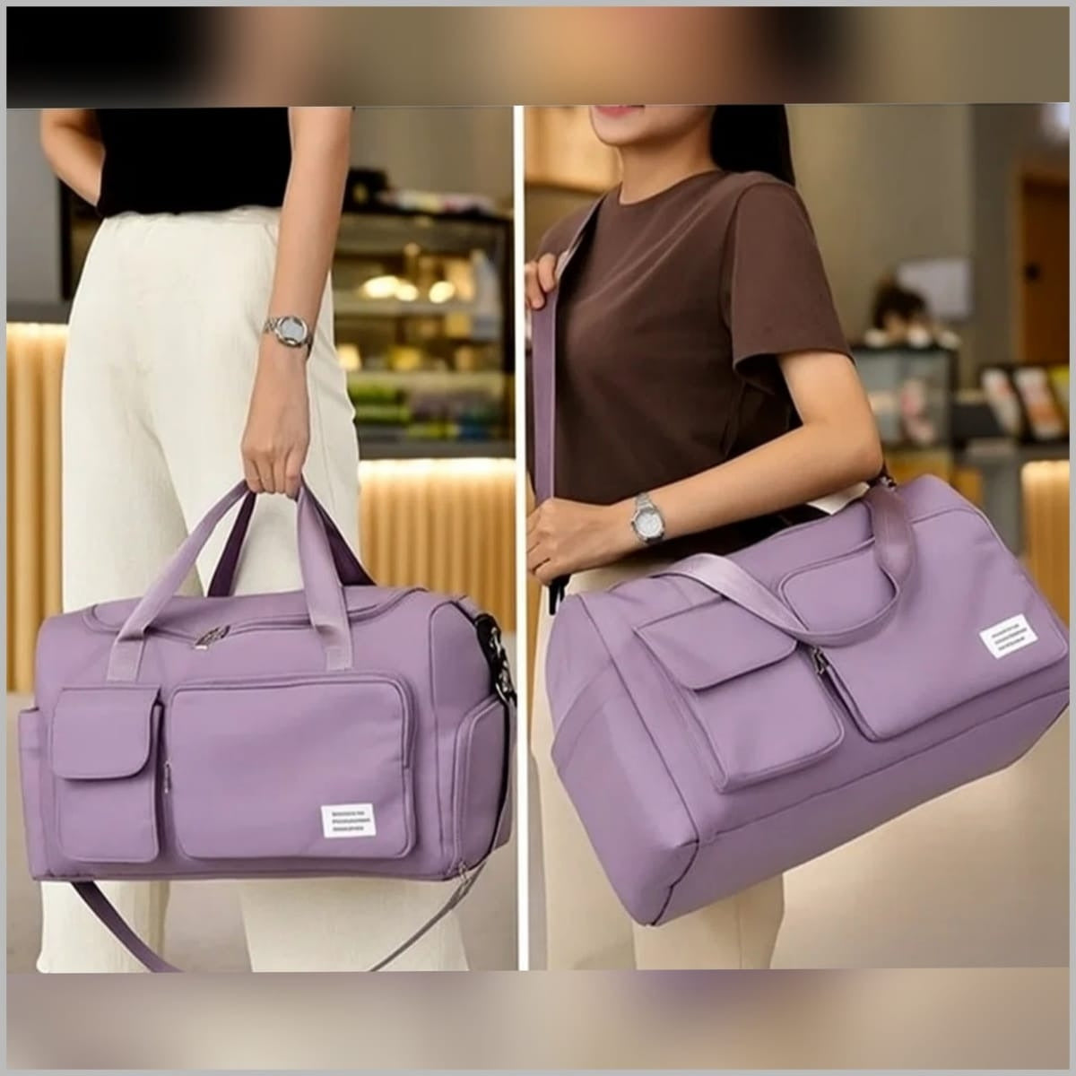 Bolsa Mala Feminina Transversal Academia Treino Blogueira