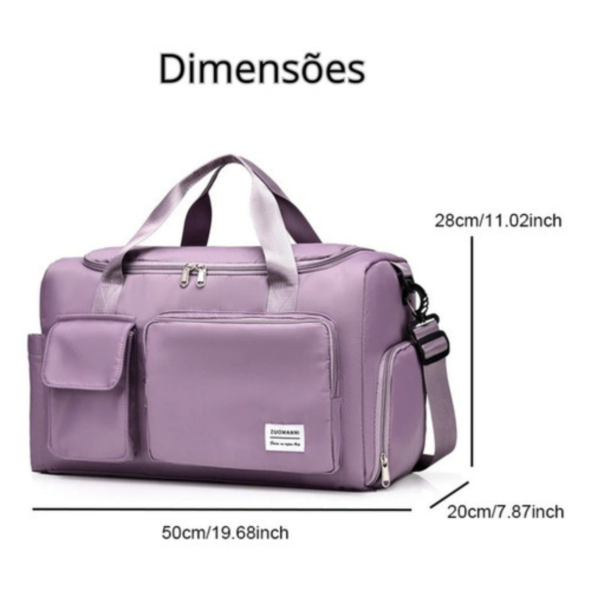 Bolsa Mala Feminina Transversal Academia Treino Blogueira