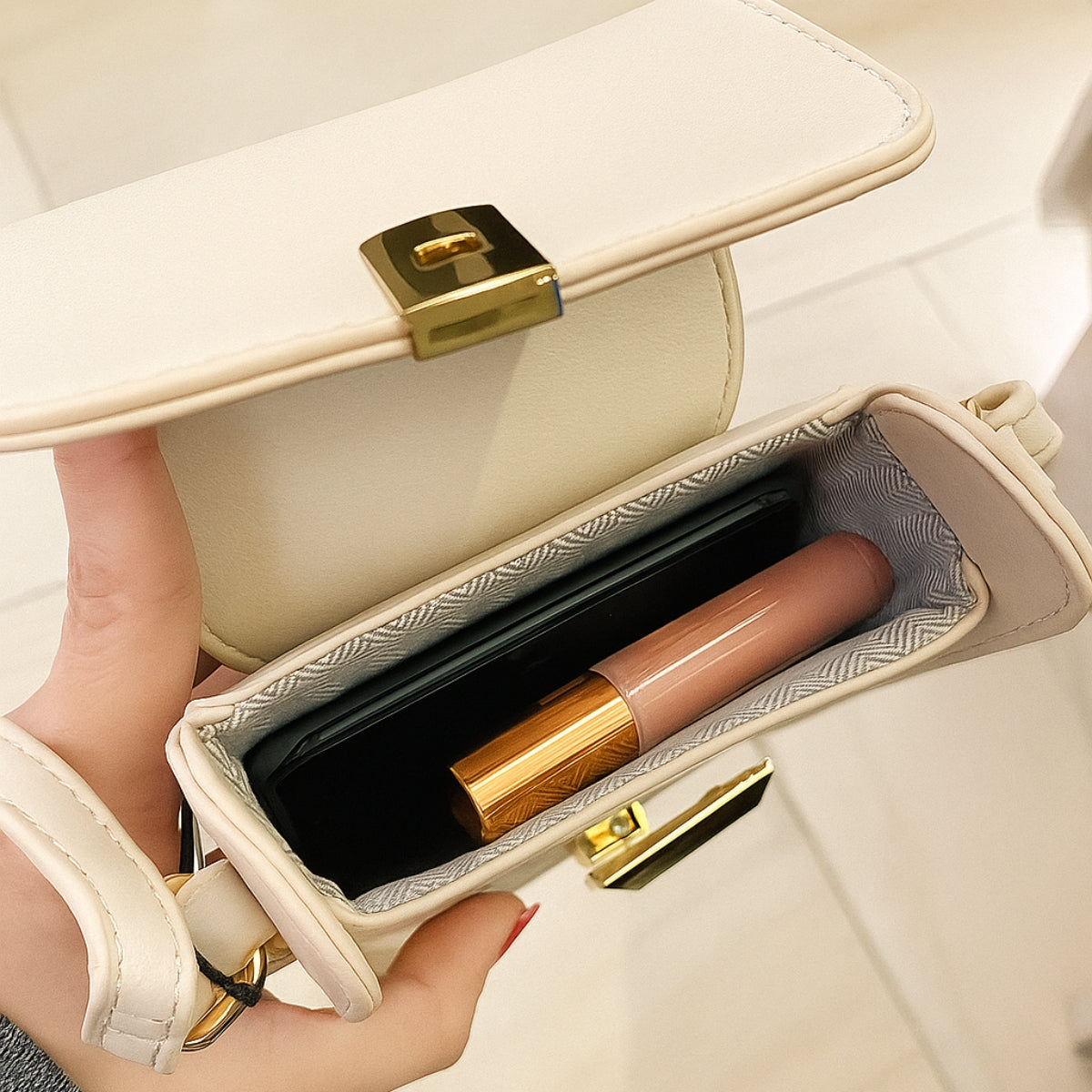 Bolsa Feminina Tiracolo Elegante Porta Celular